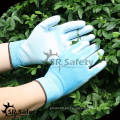 SRSAFETY 13G Nylon de punto guantes de jardín recubierto PU / Safety Working Gloves